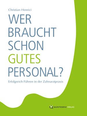 cover image of Wer braucht schon gutes Personal?